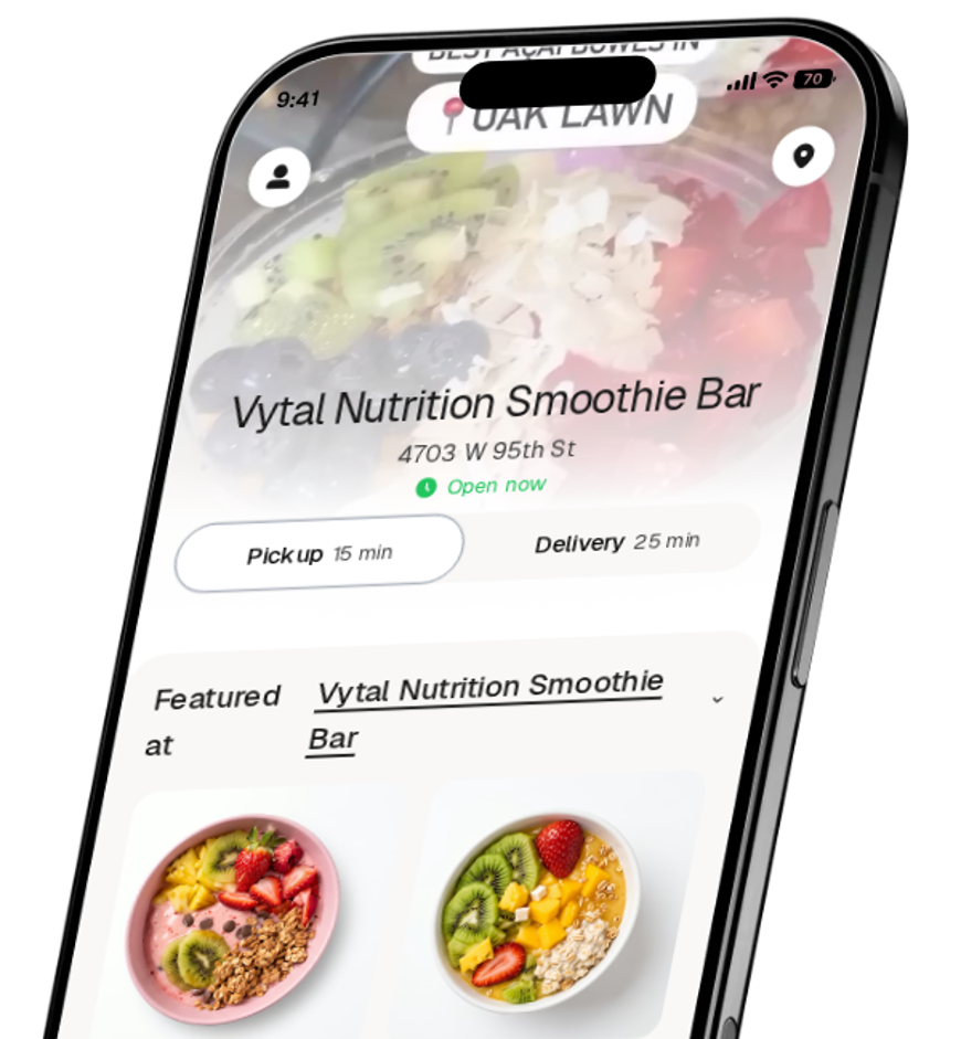 Vytal Nutrition Smoothie Bar app preview