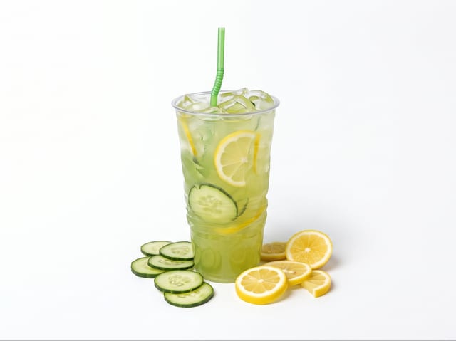 Cucumber Lemonade w/ Chia Seeds 32oz.