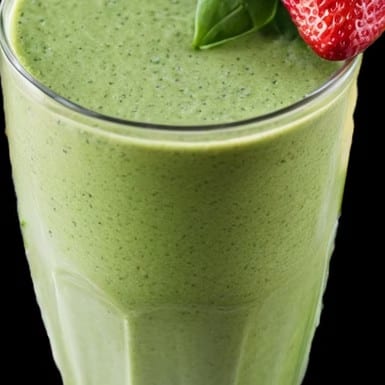 Spinach Strawberry Banana Smoothie.