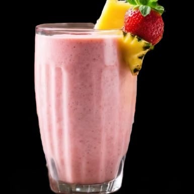 Strawberry Pineapple Smoothie.