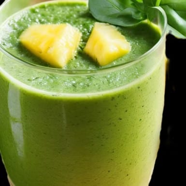 Spinach Pineapple Smoothie.